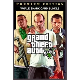 GRAND THEFT AUTO V: PREMIUM ONLINE EDITION & Whale Shark Cardx5