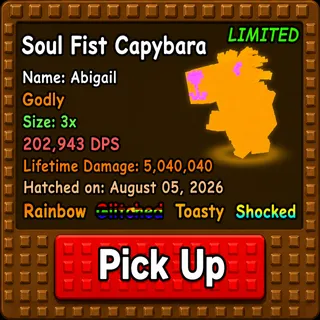 Rainbow Soul Fist Capybara 3x Size - Capybaras Vs Plants
