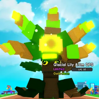 HUGE Gold-Neon Glacial Lily | 8.3M DPS | 1% Limited - Plants Vs Brainrot 