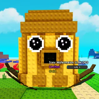 Huge Gold Icey Watermelon | Random DPS | 4.3kg - Plants Vs Brainrot 