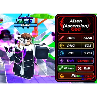 Arrancar Aisen (Ascension) God 645K DPS - Defend Ur Base With Anime