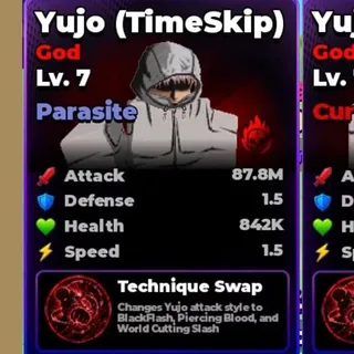 Parasite Yujo (TimeSkip) - Roll An Anime To Fight