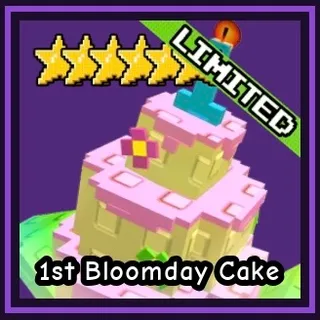  1st Bloomday Cake - Garden Tower Defense