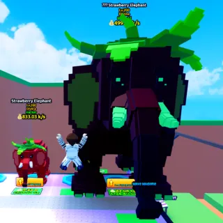 COLOSSAL Emerald Strawberry Elephant 3.0x Size | Escape Tsunami For Brainrots | LV 200