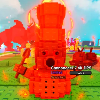 Scorched Cannonocci | Random DPS | 1.6kg | Limited - Plants Vs Brainrot 