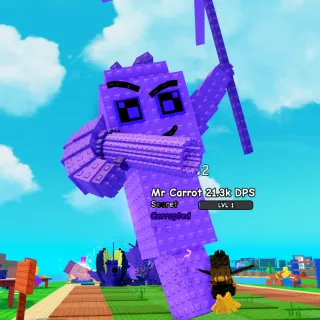 Huge Corrupted Mr. Carrot | Random DPS | 6.1kg - Plants Vs Brainrot