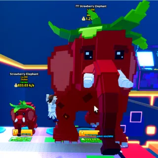 COLOSSAL Money Strawberry Elephant 3.0x Size | Escape Tsunami For Brainrots | LV 200