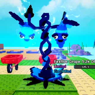 Electrified Festive Grape | Random DPS 1-2kg - Plants Vs Brainrot 