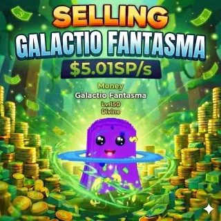 Money Galactio Fantasma 5.01SP/s | Escape Tsunami For Brainrots | Max LV