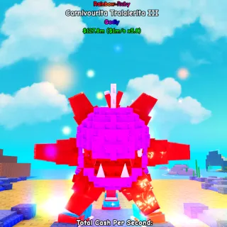 Rainbow-Ruby Carnivourita Tralalerita | 1M/s - Plants Vs Brainrot 