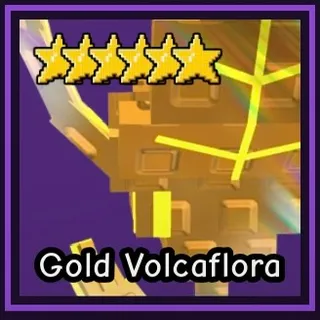 Gold Volcaflora - Garden Tower Defense