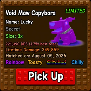 Rainbow Void Maw Capybara 3x Size - Capybaras Vs Plants
