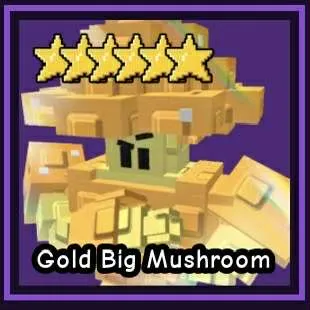 Gold Big Mushroom - Garden Tower Defense