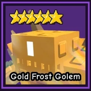 Gold Frost Golem - Garden Tower Defense