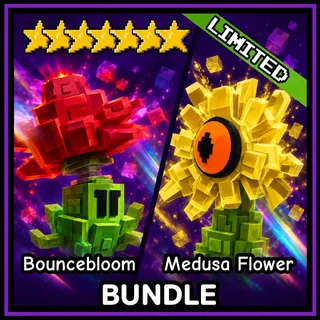 Bouncebloom + Medusa Flower - Garden Tower Defense