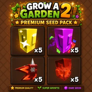 (On Stock!) Premium Seeds/Gear Pack - Grow A Garden 2