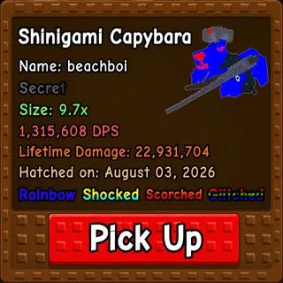 Shinigami Capybara 1.3M DPS - Capybaras Vs Plants