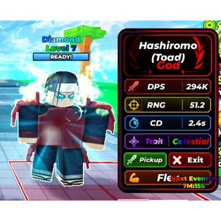 Diamond Hashiromo (Toad) God 294K DPS - Defend Ur Base With Anime