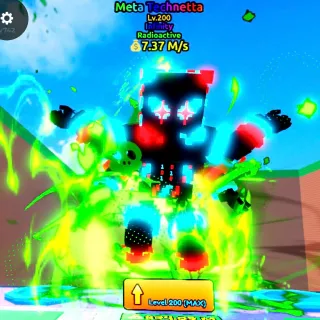 Radioactive Meta Technetta 7.28M/s | Escape Tsunami For Brainrots | LV 200