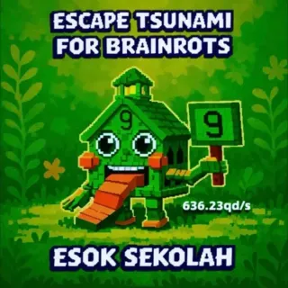 Esok Sekolah 636QD/s - Escape Tsunami For Brainrots