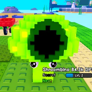 Neon Shroombino | Random DPS | 1-2kg - Plants Vs Brainrot 