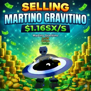 Lucky Martino Gravitino 1.16SX/s | Escape Tsunami For Brainrots | Max LV
