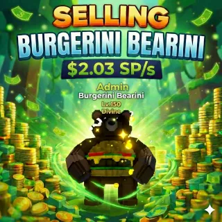 Admin Burgerini Bearini 2.03SP/s | Escape Tsunami For Brainrots | Max LV