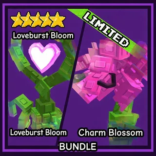 Loveburst Bloom + Charm Blossom - Garden Tower Defense