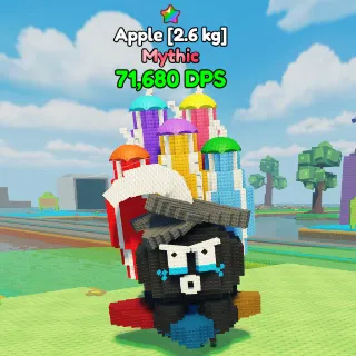 MAX Rainbow Apple| 71k DPS | 2.6kg - Merge and Fight