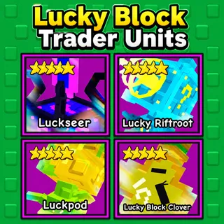 Lucky Block Trader Units - Garden Tower Defense
