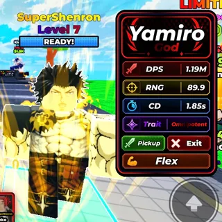 SuperShenron Yamiro (God) 1.19M DPS - Defend Ur Base With Anime