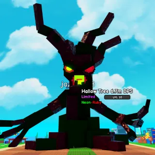 HUGE Neon-Ruby Hallow Tree | 10M DMG | 6.7M DPS | 11kg - Plants Vs Brainrot LIMITED