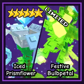 Iced Prismflower + Festive Bulbpetal - Garden Tower Defense