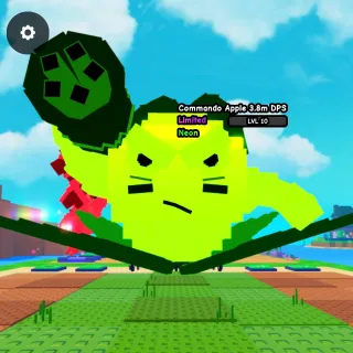 HUGE Neon Commando Apple | 4.2M DMG | 3.8M DPS - Plants Vs Brainrot LIMITED