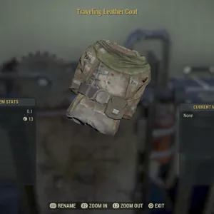 Travelling Leather Coat