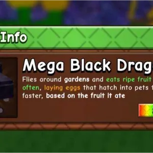 Gag 2 Mega black Dragon
