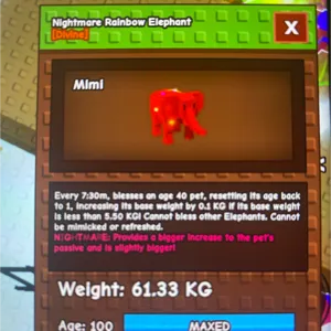 RAINBOW HATCH ELEPHANT