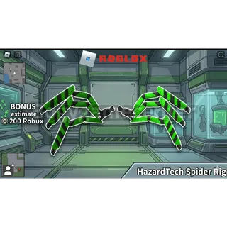 Roblox – HazardTech Spider Rig + BONUS estimate 200 Robux