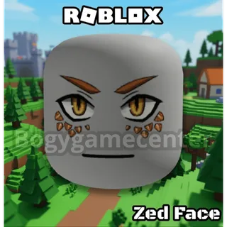 Roblox – Zed Face (Face) (Uncommon Rated) (Royale High: Server Zed Roblox Celebrity Series 7 Mystery Boxes)