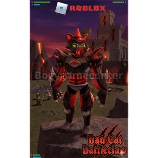 Roblox Bad Cat Battleclaw (Characters) (Good Rated) (Cats…IN SPACE: Sergeant Tabbs Roblox Celebrity Series 5 Core Figure)