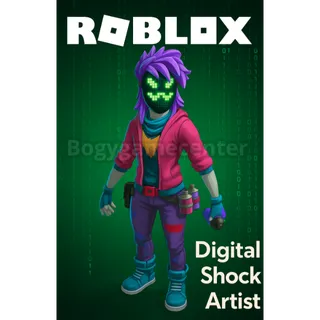 Roblox Digital Shock Artist (Bundle) (Uncommon Rated) (Series 1 Rthro Digital Artist Toy)