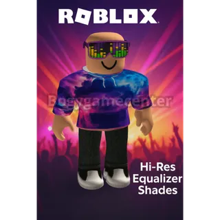 Roblox – Hi-Res Equalizer Shades (Face) (Uncommon Rated) (Series Gift Card Bonus Item Roblox June 2025)