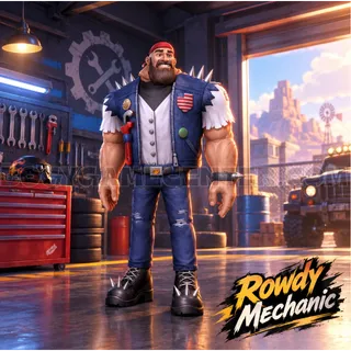 Roblox – Rowdy Mechanic (Bundle) (Normal Rated) (Q-Clash: Zadena Roblox Celebrity Series 5 Core Figure)