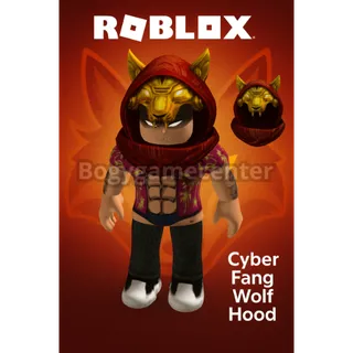 Roblox – Cyber Fang Wolf Hood (Hat) (Normal Rated) (Series Gift Card Bonus Item Roblox February 2025)
