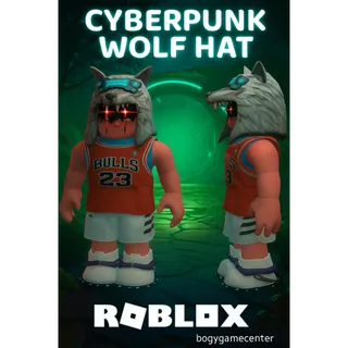 Roblox Cyberpunk Wolf Hat (Hat) (Very Good Rated) (Prime Gaming)