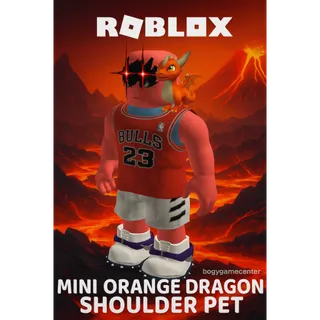 Roblox – Mini Orange Dragon Shoulder Pet (Shoulder) (Normal Rated) (Official Gift Card)