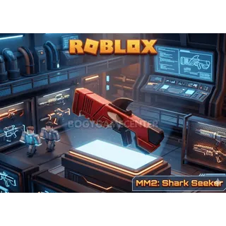 Roblox - MM2 Shark Seeker (Back) (Very Good Rated) (Series MM2: Shark Seeker Dart Blaster Nerf Toy Gun)