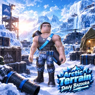Roblox – Arctic Terrain Davy Bazooka (Bundle) (Normal Rated) (Series 2 Rthro Davy Bazooka Toy)