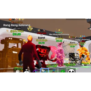 BAU WANG WOLF MONARCA + 4 BRAINROT - FORTNITE STEAL THE BRAINROT
