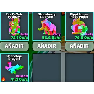 Brr Es teh patipum + Pippi poppa pippo peppe + strawberry elephant + cannelloni Dragoni - GO UP FOR BRAINROTS